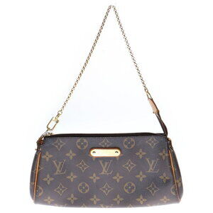 Louis Vuitton Monogram Eva Chain Shoulder Bag Brown